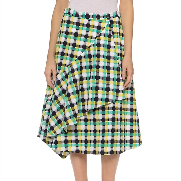 Creatures of the Wind Scarlet checkered midi skirt - Picture 12 of 17